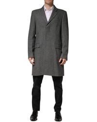 Dolce & Gabbana - Single Breasted Trench Coat Jacket Pl+Wo Clothing - Lyst