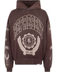 Represent - Hooded Sweatshirt Print Cotton Jumpers - Lyst