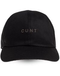 Rick Owens - Text-Embroidered Curved Peak Baseball Cap - Lyst