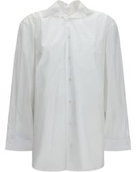 ALAINPAUL - Shirt With Elasticated Collar Cotton - Lyst