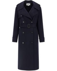 Stella McCartney - Double-Breasted Wool Trench Coat - Lyst