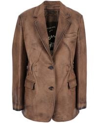Golden Goose - Single-Breasted Jacket With Classic Lapels - Lyst