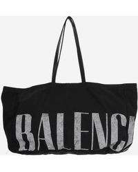 Balenciaga - Tote Bag Cotton Blend Shoulder - Lyst