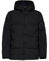 Stone Island - Crinkle Reps Ny Hooded Down Jacket<Br - Lyst