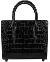 Christian Louboutin Cocco Printed Leather Paloma Small Bag - Black