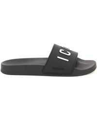 DSquared² - 'icon' Rubber Slides - Lyst