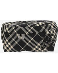 Burberry - Pouch With Check Pattern - Lyst