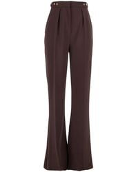 Elisabetta Franchi - Pants With Jewel Button Details - Lyst