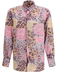 Gcds - Animalier Shirt Polyester; Elastane - Lyst