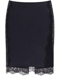 Tom Ford - Silk Skirt With Lace Inserts - Lyst
