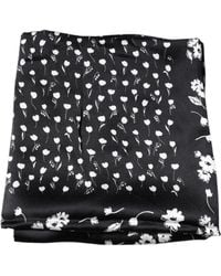 Dolce & Gabbana - Silk Floral-Print Square Scarf - Lyst