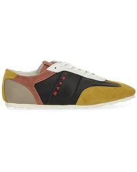 Marni - Leather Sneaker Trainers - Lyst