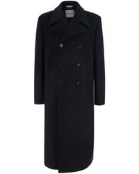Balenciaga - Coat Double-Breasted Cotton - Lyst