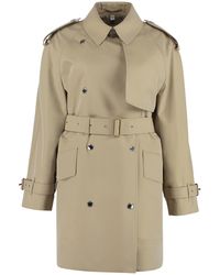 Burberry - Double-Breasted Trench Jacket For - Lyst