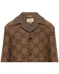 Gucci - Short Wool Coat - Lyst