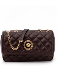 Versace - Quilted Leather Shoulder Strap Bag - Lyst