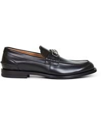 Gucci - Leather Loafers With Horsebit - Lyst