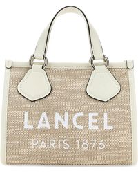 Lancel - Two-Tone Canvas Summer Shopping Bag - Lyst