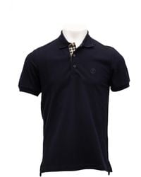 Burberry - Coal Cotton Polo Shirt - Lyst