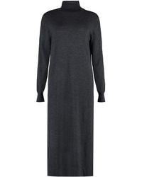 P.A.R.O.S.H. - Knitted Turtleneck Dress - Lyst