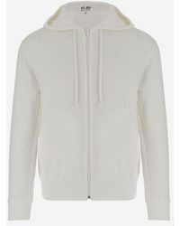 COMME DES GARÇONS PLAY - Cotton Sweatshirt With Logo - Lyst