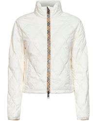 Burberry - Ivory Quilted Nylon Bramford Packable Jacket - Lyst