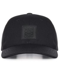 Loewe - Hat With Canvas Appliqué - Lyst
