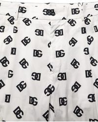Dolce & Gabbana - Logo Skinny Leg Dress Trouser Pants Cotton - Lyst