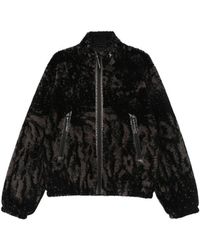 ROA - Fleece-Texture Zip-Up Jacket - Lyst