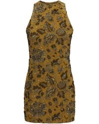 Saint Laurent - Back-Cross Mini Dress - Lyst