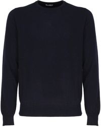 Malo - Cashmere And Silk Crew Neck Sweater - Lyst