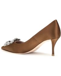 Roger Vivier - Satin Pumps Efflorescence Silk - Lyst