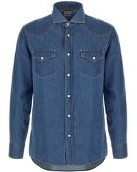 Brunello Cucinelli - Cotton Blouse - Lyst