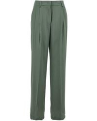Semicouture - Pants With Front Pleats And Hidden Closure - Lyst