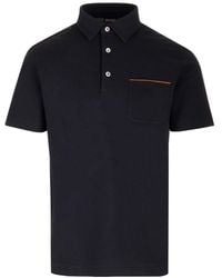 ZEGNA - Cotton Polo Shirt - Lyst