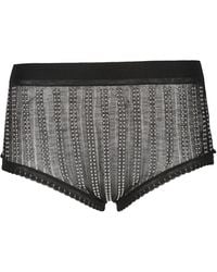 Rabanne - Knitted High Waisted Briefs With Studs - Lyst