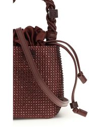 Ganni - Mini Handbag Bou Buckle Recycled Polyester Handbags - Lyst