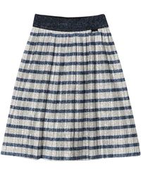 Molo Teen Striped Midi Skirt - Blue