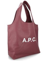 A.P.C. - Ninon Tote Bag Polyurethane Handbags - Lyst