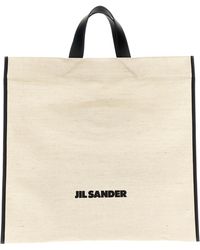 Jil Sander - 'Border Book Tote Square' Shopping Bag - Lyst