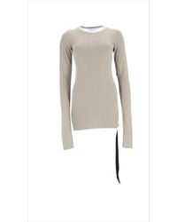 Rick Owens - Long-Sleeved Basic T-Shirt Cotton T-Shirts - Lyst