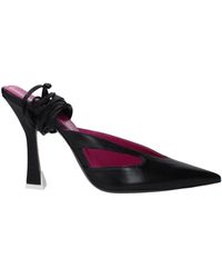 The Attico - Black Leather Sandal - Lyst