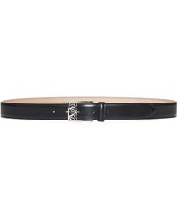 Alexander McQueen - 3cm Leather Belt - Lyst