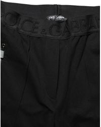 Dolce & Gabbana - Viscose Mid Waist Skinny Trouser Pants Elastane Nylon - Lyst