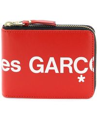 Comme des Garçons - Comme Des Garcons Wallet Zip-around With Maxi Logo - Lyst