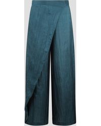 THE ROSE IBIZA - Wrap Silk Trousers - Lyst