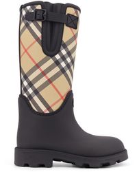 Burberry - Marsh Stamp Rubber High Boots - Lyst
