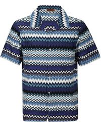 Missoni Shirt Short Sleeve - Blue