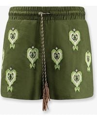 FARM Rio - Heart Tapestry Embroidered Shorts - Lyst