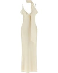 ROTATE BIRGER CHRISTENSEN - Slip Dress With Scarf Detail Dress - Lyst